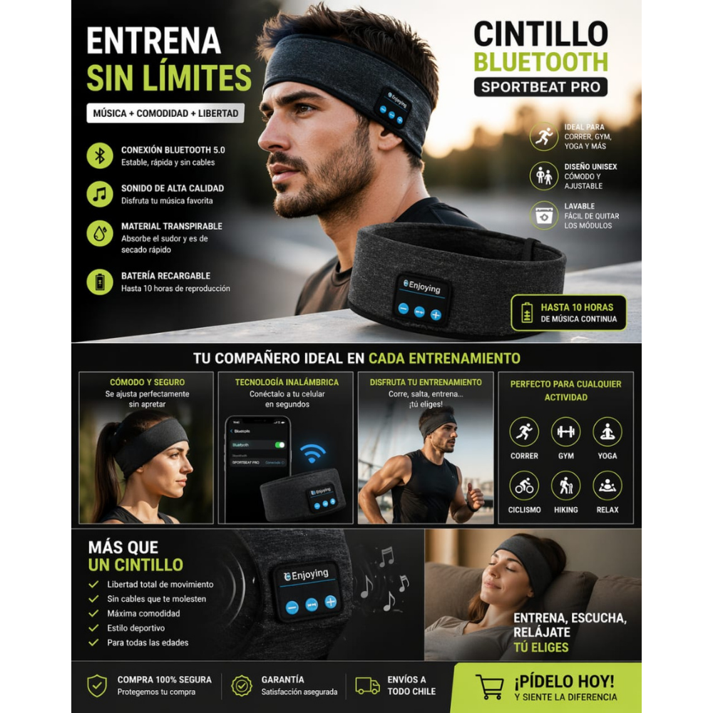 Cintillo Bluetooth Sportbeat Pro - Imagen 5